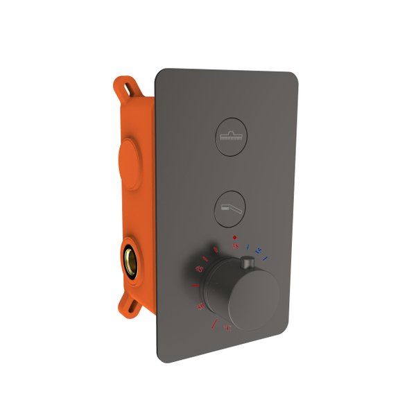 Best Design Clic-Elsdorf inbouwthermostaat 2-weg gunmetal 4012420