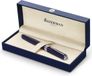Waterman Exception vulpen | slank blauw met verzilverde clip | fijne punt met blauwe inktpatroon | geschenkverpakking