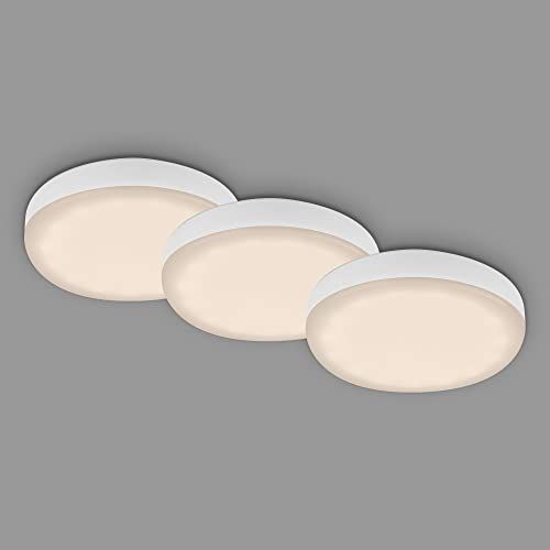 Briloner Set van 3 LED Inbouwspots Badkamer Frameless - Wit