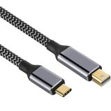 Allteq AK-USBC-MINI-1 video kabel adapter 1 m Mini DisplayPort USB Type-C Grijs