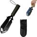 Ledario B.V. Mini Pelle de survie 9-en-1 - Acier inoxydable - Noir - 26,5x7cm