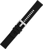 Morellato Zwarte siliconen horlogeband 22 mm
