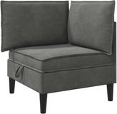 vidaXL Sofa Donkergrijs Fluweel