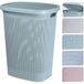 Excellent Houseware Panier à linge gris en plastique 60 litres 37 x 46 x 60 cm