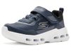 Skechers Glide-Step Drift Zorzox Sneakers, Textile Synthétique Marine Argent & Anthracite, 39 EU