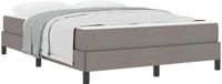 vidaXL Boxspring bed Taupe 140 x 190 cm Stof