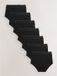 Next - Dames - Set van 7 katoenen en kanten slips met volledige bedekking - Zwart