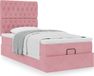 Maison Exclusive - Cadre de lit ottoman avec matelas, rose, 100x200 cm, velours