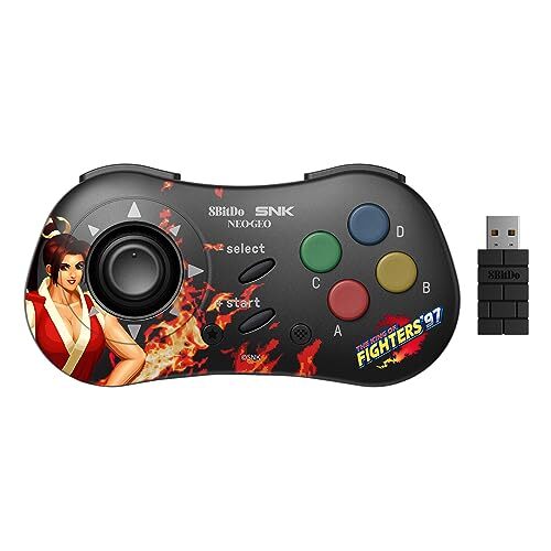 8Bitdo 8Bitdo Manette Mai Shiranui Bluetooth Style SNK Neo Geo CD - Compatible PC Windows, Android & Neo Geo Mini