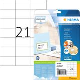 Herma Etiketten 8634 70x42.3mm Premium Wit 70 stuks