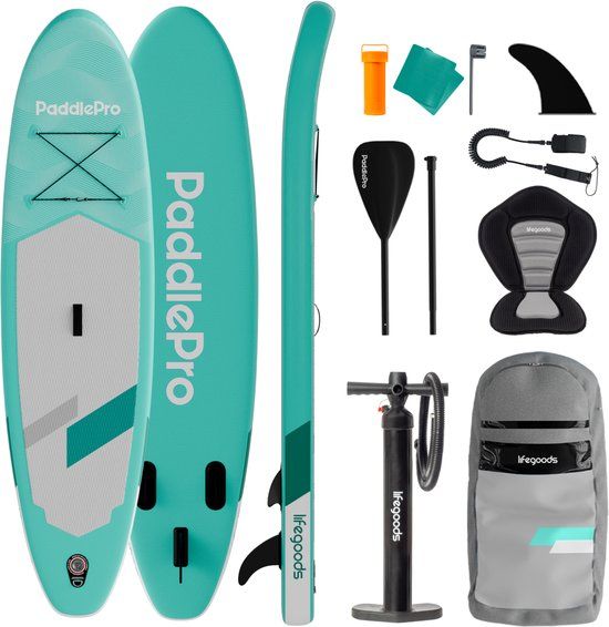 LifeGoods SUP Board Allround Compact - Mintgroen