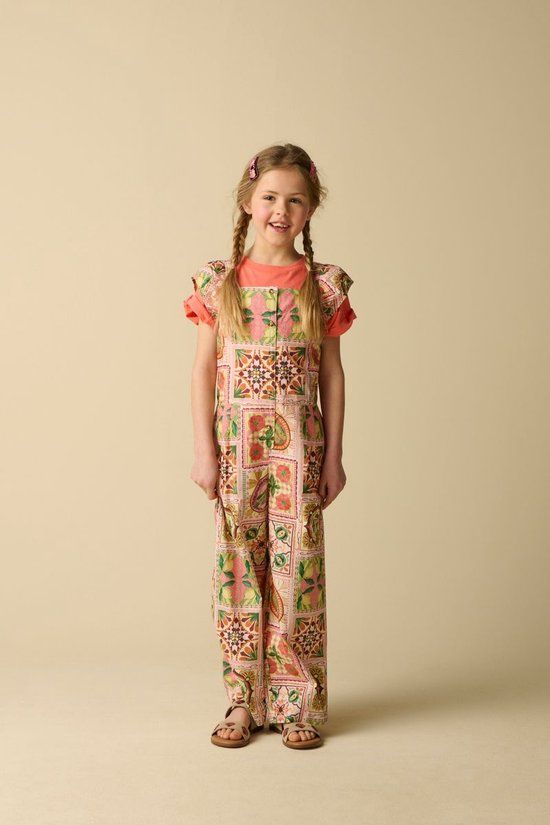 Sissy-Boy Lichtroze jumpsuit met gebloemd patroon