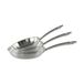 KAMBERG - Set met 3 pannen Ø 20-24-28 cm van roestvrij staal 18/10 Triply - PFAS-vrij - voor alle warmtebronnen inclusief inductie en oven - 0008282, grijs