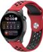 By Qubix - Geschikt voor Garmin Vivoactive 4 / 4L - Sport Edition Siliconen band - Rood + zwart - Smartwatch bandje 22mm