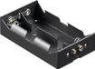 Goobay Batterijhouder voor 4 D-batterijen - push-on bevestiging