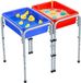Latios Table de jeu sensorielle - Table à sable et à eau avec 2 stations - Bacs de rangement amovibles - Pieds antidérapants - Cadre en acier - Pour enfants 3-6 ans