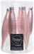Kaemingk B.V. 6x rose pâle boules de verre 15 cm - Brillant/mat - Décoration de sapin de Noël glaçons rose