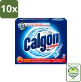 Calgon 10 x Wasmachinereiniger 3-in-1 tabletten tegen kalkaanslag en geuren - grootverpakking - 10 stuks