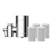 Tappwater EcoPro SMR - Filtre à eau du robinet avec 6 étapes et SMR. Filtre + 100 substances et ajoute des minéraux essentiels pour une eau pure et saine. Technologie de filtration exclusive. Emballage annuel