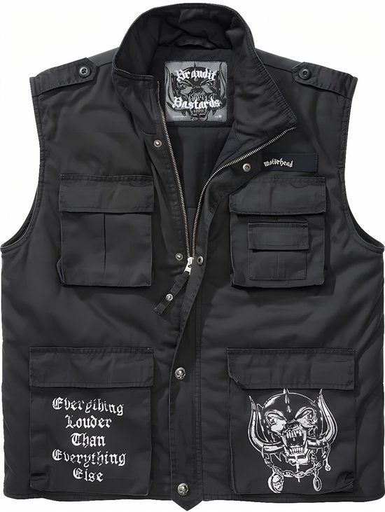 Motörhead Brandit Bastards Ranger Vest Heren Bodywarmer Zwart M