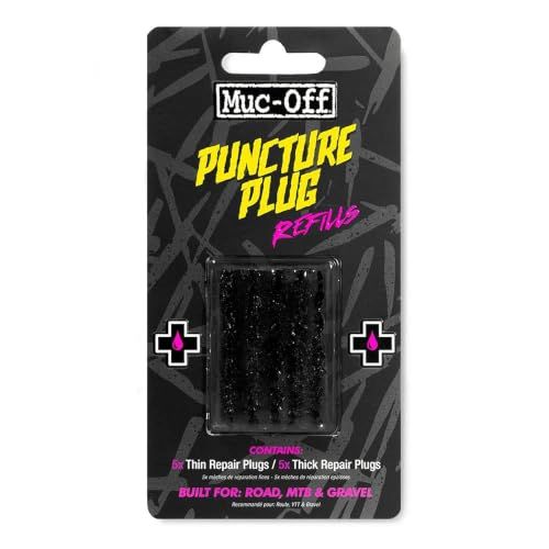 Muc-Off Puncture Plugs Refill Pack - Tyre Repair Plugs for Tubeless Puncture Repair Kit - 10 Plugs for Use with Bike Tyre Plugger