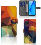 B2Ctelecom Étui portefeuille pour Huawei P40 Lite Étui portefeuille Couleur polygonale