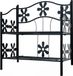 deuba Casaria Plantenrek Etagere – 2 Planken Metaal 50x30x60 cm – Zwart