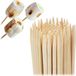 Merkloos Relaxdays satéprikkers - set van 250 - bamboe - 40 cm lang - Ø 4 mm