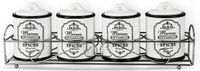 Maestro Set van 4 Potjes Feel Maestro MR-20001-04CS Wit Keramisch 0,2 L