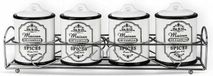 Maestro Set van 4 Potjes Feel Maestro MR-20001-04CS Wit Keramisch 0,2 L
