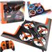 LEAN TOYS Drone volant radiocommandé Quadricoptère avec lumières LED et application