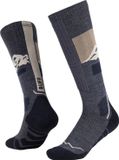 BUFF Merino Heavyweight Over The Calf Socks, Unisex, Marineblauw, Maat 42-44