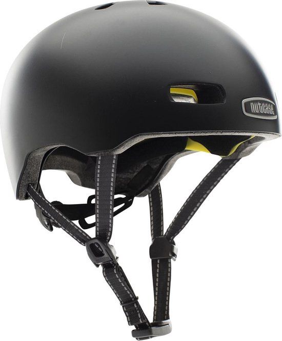 Nutcase Street Onyx Gloss MIPS - S - Fietshelm (52 - 56 cm) - Zwart