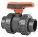 Cepex 57726 PVC-u Ø25 Vanne à boisseau sphérique Série Standard PTFE FPM Douille à coller Point vert Argent