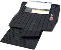 Audi 8Y1061221A041 weerbestendige vloermatten Premium Rubber vloermatten 2X rubberen matten voor, met S3 opschrift, antraciet