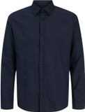 JACK & JONES PLUS - JJEFIELD MELANGE SHIRT LS SN PLS Heren Overhemd