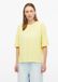 s.Oliver T-shirt lichtgeel katoen korte mouw ronde hals aansluitend casual dames maat 46