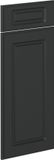 Vicco R-Line Keukenfront – 29.6 x 70.8 cm meubelfront voor de lade-onderkast Antraciet landhuis