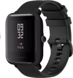 Strap-it Bracelet de montre connectée en silicone - Convient pour Xiaomi Huami Amazfit Bip - Noir
