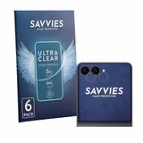 Savvies - Screenprotector voor Samsung Galaxy Z Flip 8 (ALLEEN Camera Lens) - Folie Beschermfolie transparant 6 Stuks