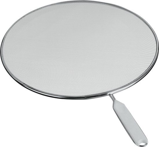 Metaltex Anti-spatdeksel - 33 cm - Grijs