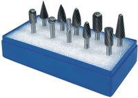NORDWEST Handel AG Jeu de fraises Arbre D.6mm 10 pièces HM Fraise à surfacer Cassette TECWERK