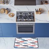 CREARREDA Absorberend en antislip badkamertapijt met opdruk 40 x 60 cm Made in Italy