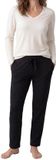 Schiesser Dames pyjama Mix & Relax zwart / crème