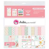 Anita & Zijn wereld eerste communie meisjes scrapbooking-set, roze, 30,5 x 30,5 cm, 5