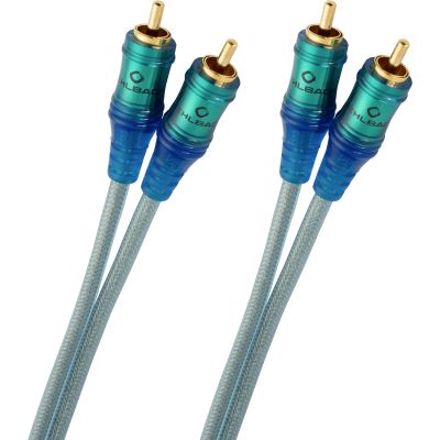 Oehlbach Ice Blue Audio Kabel - 2m - 2 x RCA - Transparant