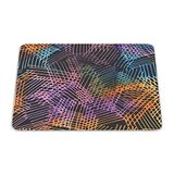 Bonamaison, Rechthoek Pop Art Digital bedrukte muismat, antislip onderkant, voor kantoor en thuis, grootte: 22x18 cm