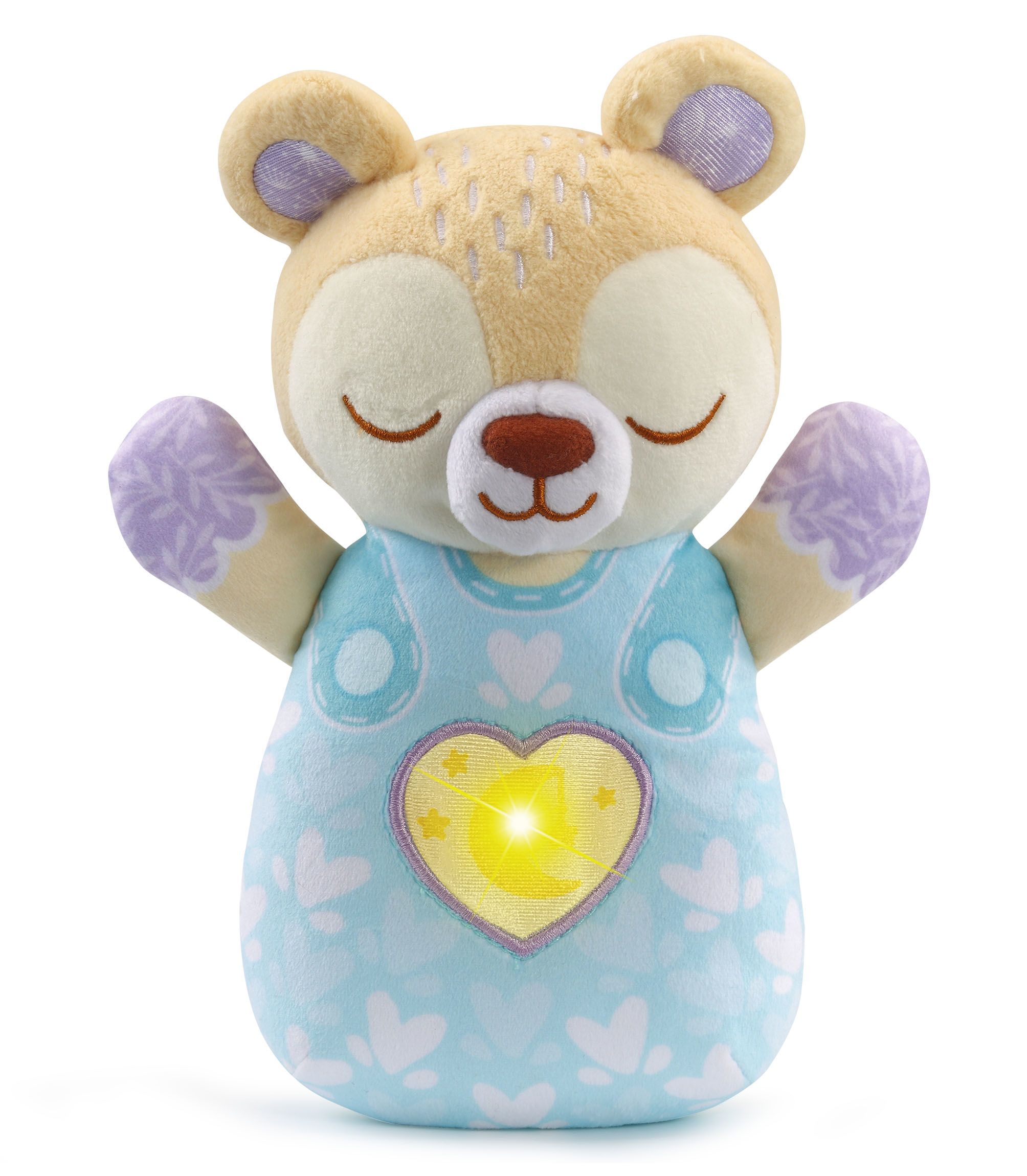 VTech Baby Dromenland Beertje - Blauwe Pluche Knuffel met Geluid - 1-3 Jaar