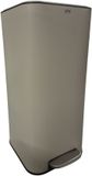 5Five Prullenbak/pedaalemmer Delta - beige - rvs metaal - 30 liter