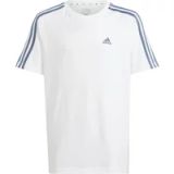 Adidas Boyfriend 3 Stripes T-shirt Wit 11-12 Years Meisje